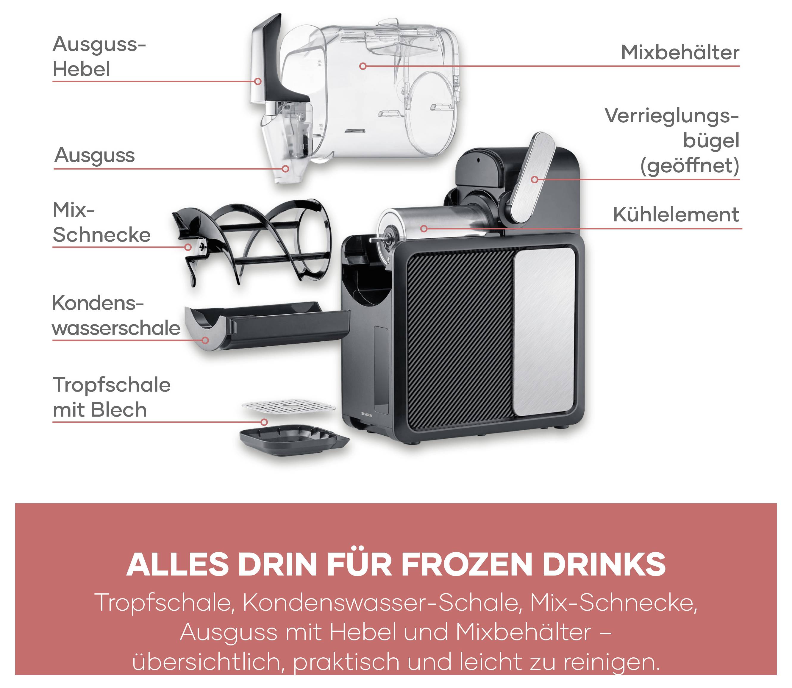 Severin EZ 7410 -Slush Ice Maker Slush/Slushy maker 2 l-10