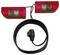 'Towing light kit with two red and amber lights, black connecting cable, and plug. Used for trailers or vehicles in towing situations.'