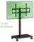 Rolling TV stand with mount fitting 32"-85" (81-216 cm) screens.