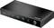 A black HDMI switch box with power, switch, and indicator buttons for four inputs, labeled 'LogiLink' on top.