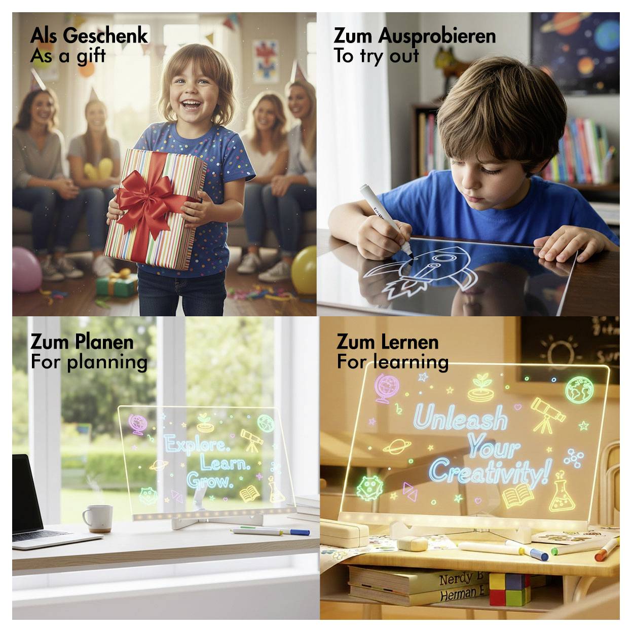 LogiLink Whiteboard AA0192 Transparent Acrylic 1 pc(s)-4