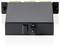 A black rectangular electronic device with connectors on top, mounted with two brackets on each side, likely used for industrial applications.