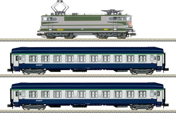 MiniTrix T11168 N starter pack passenger train SNCF