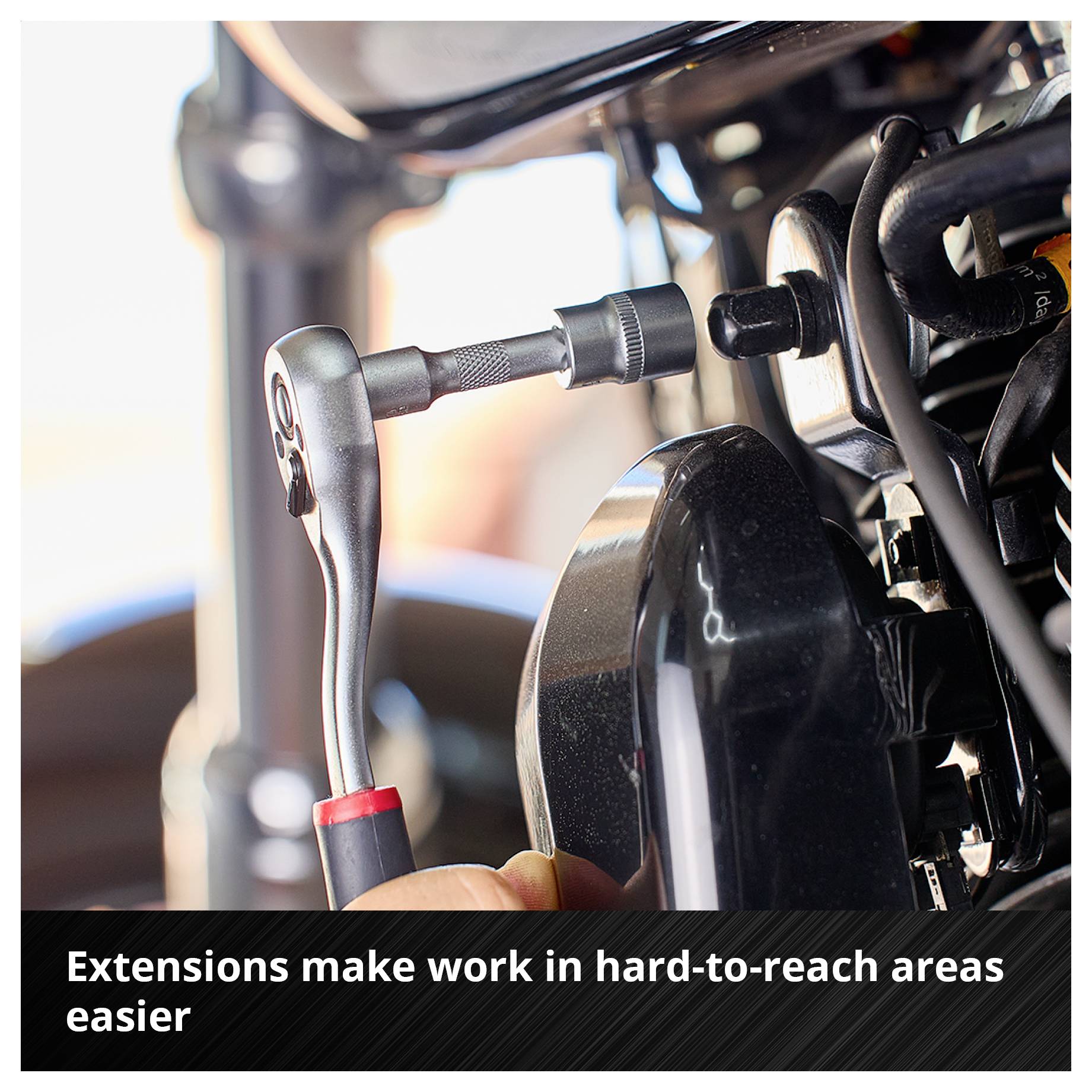 Einhell Stecknuss & Ratschen-Set 60-tlg. Einleger Pad 370520 Inset 60-piece-6