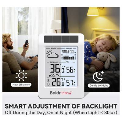BaldrTherm Digital weather station White B0596WT2H2P-V1-6