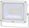 A rectangular LED floodlight with multiple small bulbs arranged on a white panel, encased in a durable frame for outdoor use.