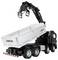 A black and white toy truck with a crane arm and grabber, branded with 'AMEWI'. The truck is positioned at an angle, showcasing its features.