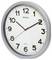 A round, silver-framed wall clock showing the time as 7:10. The second hand is red, and the brand 'Maul' is displayed on the face.