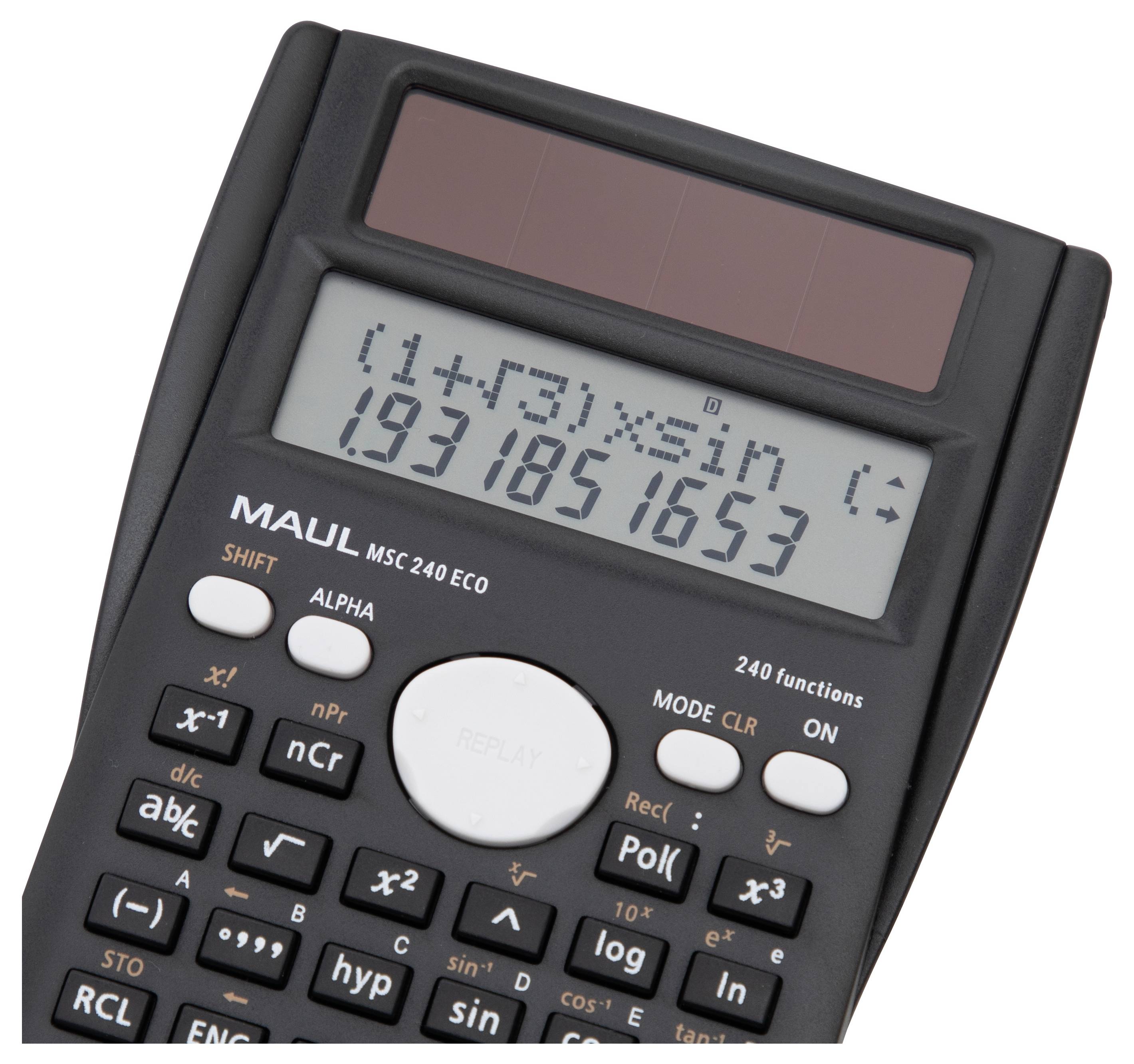 A scientific calculator displays the equation '1+x*sin(π)' with the result '1.931851653'. It has various function buttons visible.