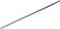 A long, thin metal rod laid diagonally against a plain background.