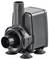 Black electric water pump or filtration pump with inlet and outlet ports, shown on suction feet against a white background.
