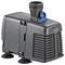 Black Oase submersible water pump with inlet/outlet port, vented front grille, and suction-cup feet on a white background.