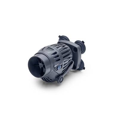 A gray cylindrical mechanical pump or motor component with mounting brackets, shown on a white background.
