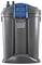Oase Living Water aquarium filter system with gray canister and blue top, shown front view on white background.