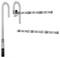Adjustable metal cane with curved handle and detachable shaft segments shown on a white background.