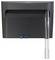 Black Oasis aquarium filter unit with hanging intake tube and adjustable outlet on the right side<br>