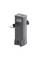 Compact black aquarium filter pump with inlet tube and vented base, shown on a plain white background.