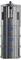 Tall stainless-steel industrial cylinder with a blue top valve, dark side panels, and three blue vent or access panels stacked vertically.