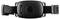 'A black wearable device shown from the back, with a band and charging contacts, resembling a fitness tracker or smartwatch.'