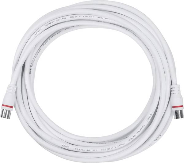 Axing Antennas, SAT Cable 9 m 105 dB White
