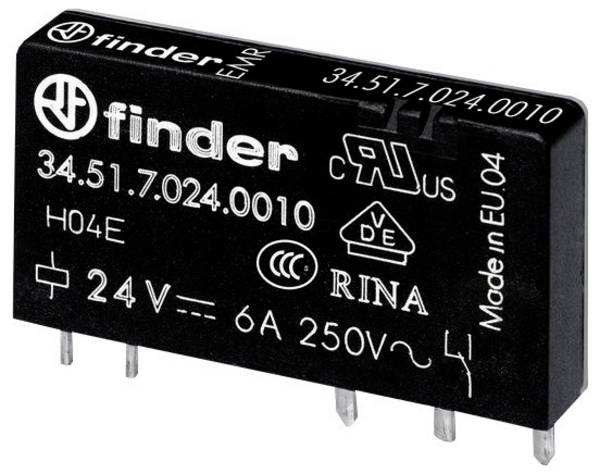 Finder 34.51.7.060.0000 PCB relay 60 V DC 6 A 1 change-over 1 pc(s)