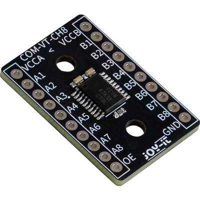 A small I2C voltage-level translator board with labeled pins A1-A8 and B1-B8, plus VCCA, VCCB, GND, and OE.<br>
