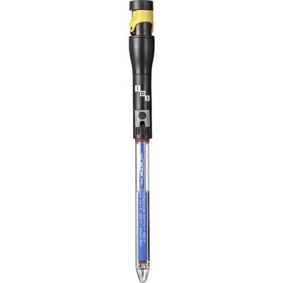 'LS electric power tool accessory with detailed components visible, including black and blue elements and a metallic tip.'