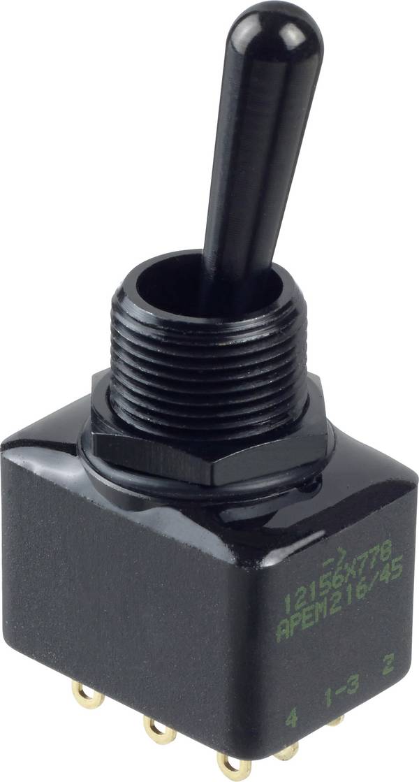 APEM 12156X778 12000X778 Serie Toggle switch 1 x On/On 1 pc(s)