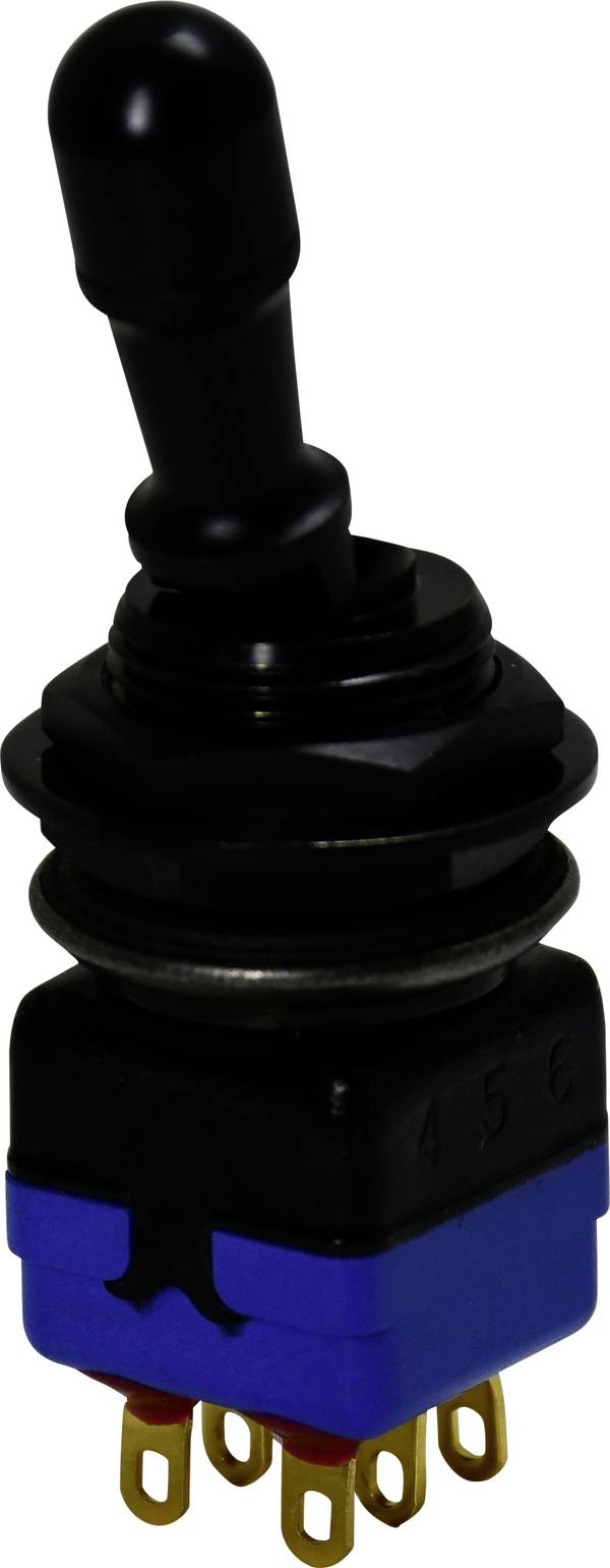 APEM 12146AD2GK-2V 12000 Serie Toggle switch 2 x On/On latch 1 pc(s)