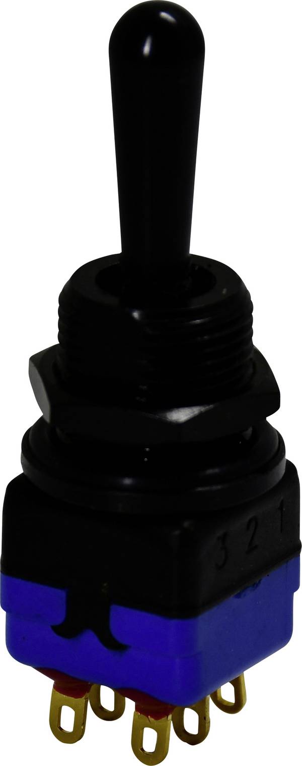 APEM 12147AD2GX408 12000 Serie Toggle switch momentary/0/momentary 1 pc(s) Single