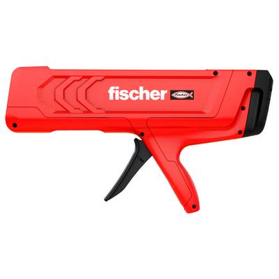 Red Fischer-branded handheld tool with black trigger and nozzle, shown on a white background.