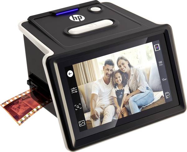 HP HPFS500 Slide scanner, Film scanner 4208 x 3120 p Colour touchscreen, USB power supply, Contrast adjustment, Adjustable shutter control