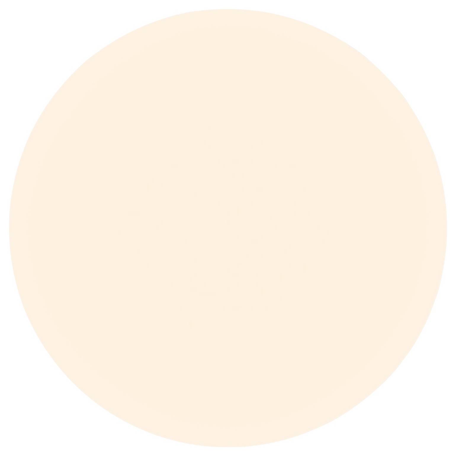 A plain light beige circle with a subtle darker dot pattern, resembling a flat surface or background with no distinct objects or features.