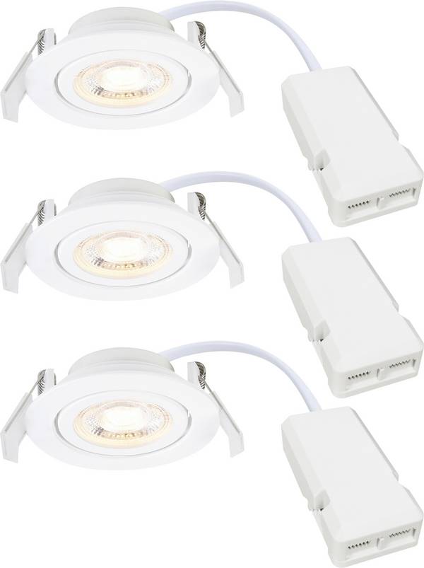 Nordlux 2510310101 Monolo 3-Kit Flush mount light EEC: E (A - G) LED (monochrome) Built-in LED White