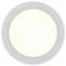 Round LED ceiling light fixture with a bright white glow, set against a plain background.