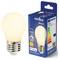 Smart LED bulb and packaging showing energy rating E, 2200-6500 Kelvin, 17-560 lumen, compatible with Google Assistant and Bluetooth.