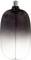 A large, oval-shaped light bulb with a gradient design transitioning from dark at the top to light at the bottom.