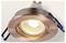 Recessed ceiling light fixture with a copper finish, emitting a warm white light. Designed for modern interior lighting.
