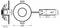 'Technical diagram of a round recessed light fixture with dimensions: 85mm diameter, 27.5mm height, and 76.5mm length for the driver.'