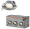 A box of three adjustable LED spotlights by Osram, highlighting their warm white light capability and 1400 lumen output.