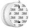 A round white smoke detector with a 3M adhesive backing.