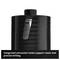 Black borehole core container with integrated discharge holes; Text: 'Integrated discharge holes facilitate clean and precise drilling'.