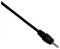 A black power adapter cable with a round tip, often used for charging electronic devices.