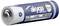 A purple cylindrical battery labeled 'akyga battery' with specifications: 3.7V, Li-Ion, INR18650, 2200mAh, and PCM Build-In.