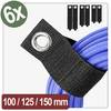 Quadrios 26CA806 Hook-and-loop strap (L x W) 320, 420, 470 mm, mm, mm x 50 mm Black 6 pc(s)