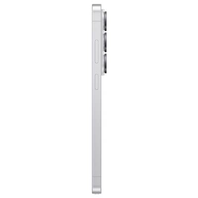 A side view of a slim smartphone with two rear cameras and two buttons visible on the side.
