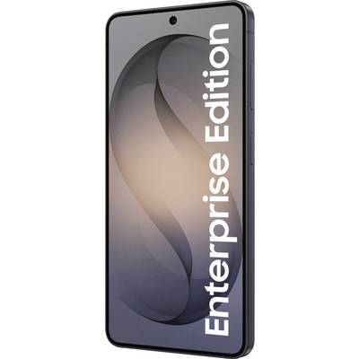 A smartphone with 'Enterprise Edition' text on the screen and a curved design in the background.