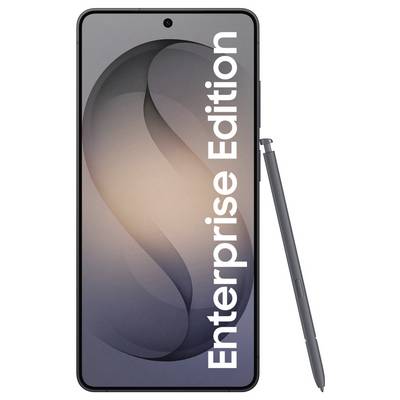 A smartphone with 'Enterprise Edition' on the screen, featuring a stylus on the right side. The display shows an abstract design.