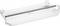 A white paper cutter with a thin metal blade and a plastic base, used for cutting sheets of paper precisely.