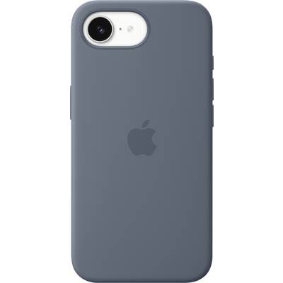 A gray smartphone case with an Apple logo on the back, designed for an iPhone.